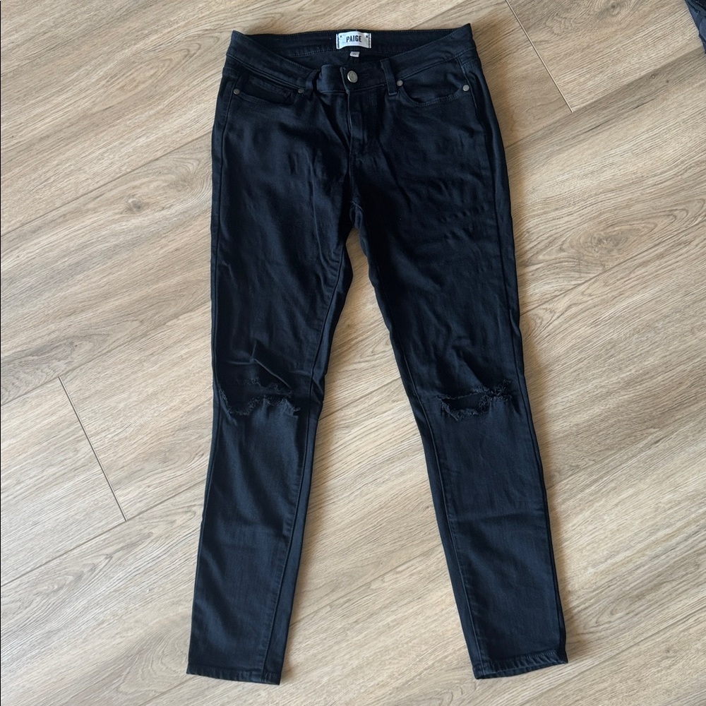 PAIGE Black Denim Jeans